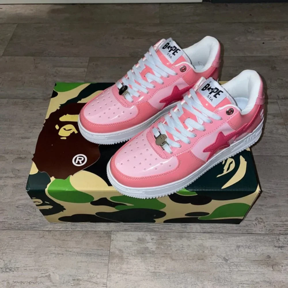 A Bathing Ape Bapesta ( Pink Camo ) womens - Picture 2 of 6